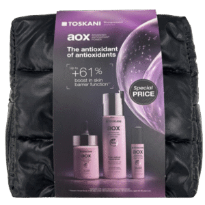 AOX PROMO avec 3 produits et un sac